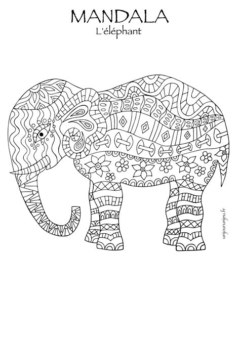 Coloriages mandalas animaux à télécharger pour enfants et adultes Un