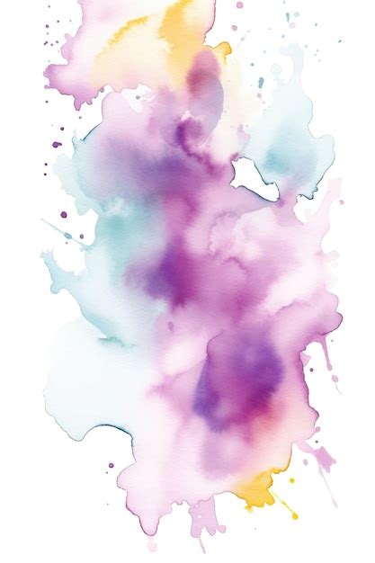 Tache D Aquarelle Abstraite Color E Vecteur Premium