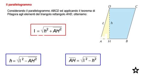 TEOREMA DI PITAGORA PARALLELOGRAMMO