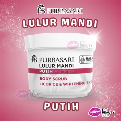 Jual Purbasari Lulur Mandi Putih 100 Gr 200 Gr Shopee Indonesia