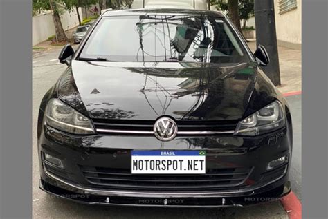 Front Lip Vw Golf Tsi Msi Gti Mk Black Piano Preto Spoiler Frete Gr Tis