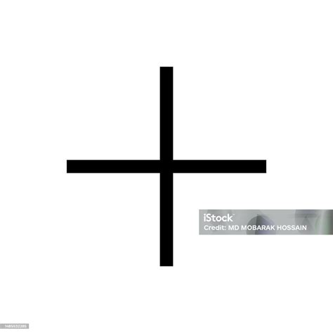 add   icon outline style isolated  white background stock