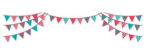 Bunting Garland Pennant Flags Decoration Illustration Anniversary