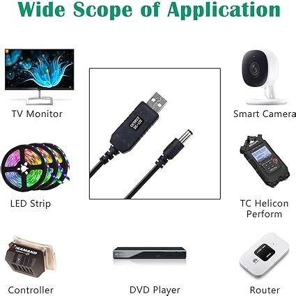 IGreely DC 5V To DC 9V USB Voltage Step Up Converter Cable Computers