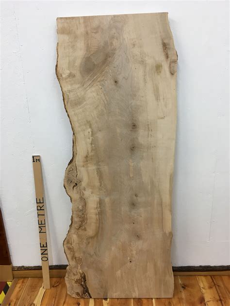 Sycamore Natural Waney Live Edge Slab Wood Board