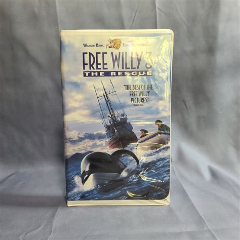 1997 Free Willy 3 the Rescue VHS Tape Clamshell Case - Etsy