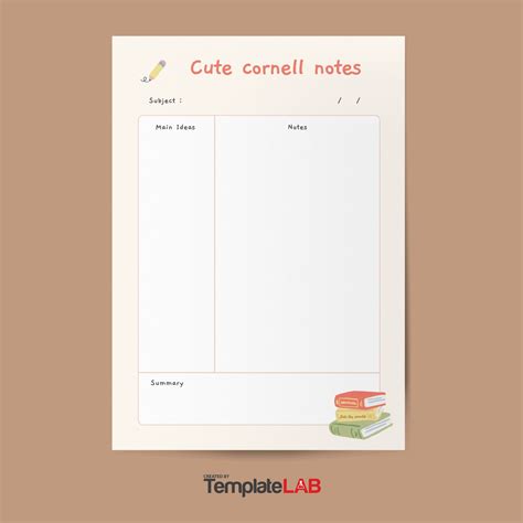 16 Printable Cornell Notes Templates [Word, Excel, PDF]