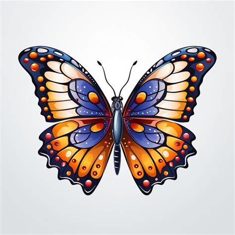 Premium AI Image | A colorful butterfly on branches a symbol of hope ...