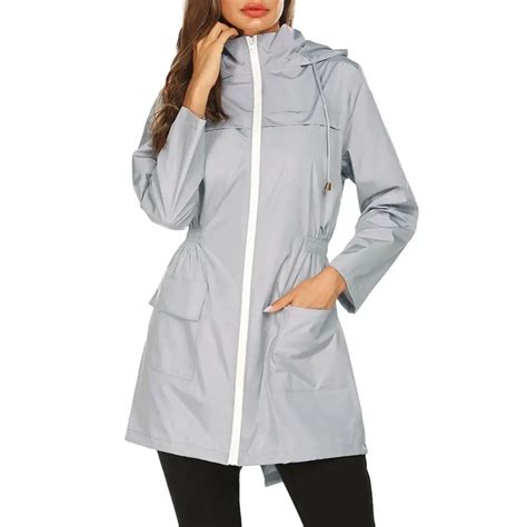 Chubasquero Ligero Para Mujer Chaqueta Impermeable Para Exteriores