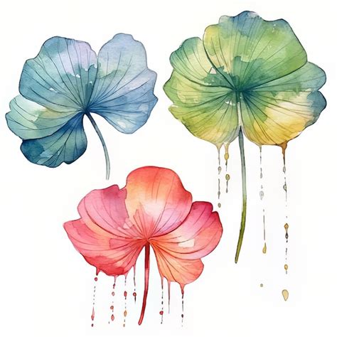 Premium Photo A Watercolor Painting Of Three Flowers With The Word