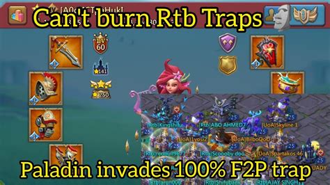 Paladin Rallies 100 F2P Rally Trap Can T Burn Rtb Rally Traps Lords