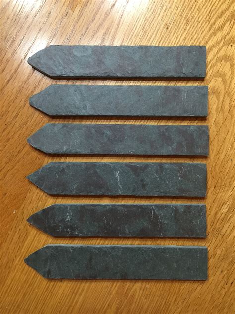 Slate Plant Markers Set Of 6 Etsy