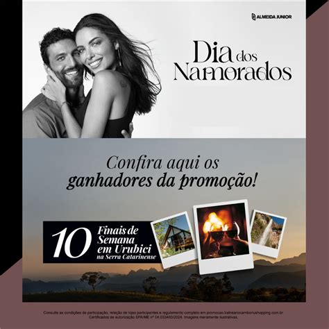 Confira os ganhadores da promoção Dia dos Namorados dos shoppings