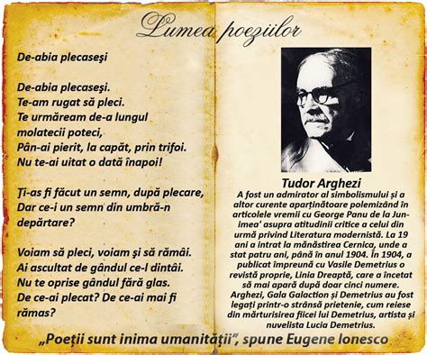 Tudor Arghezi Ani De La Na Tere Tudor Arghezi Poet Prozator I