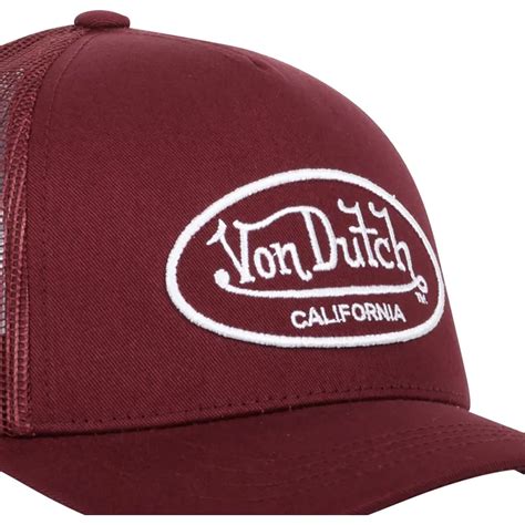 Von Dutch Lof B Red Adjustable Trucker Hat Caphunters Co Uk