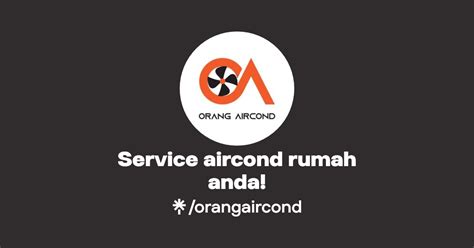 Service Aircond Rumah Anda Instagram Facebook TikTok Linktree