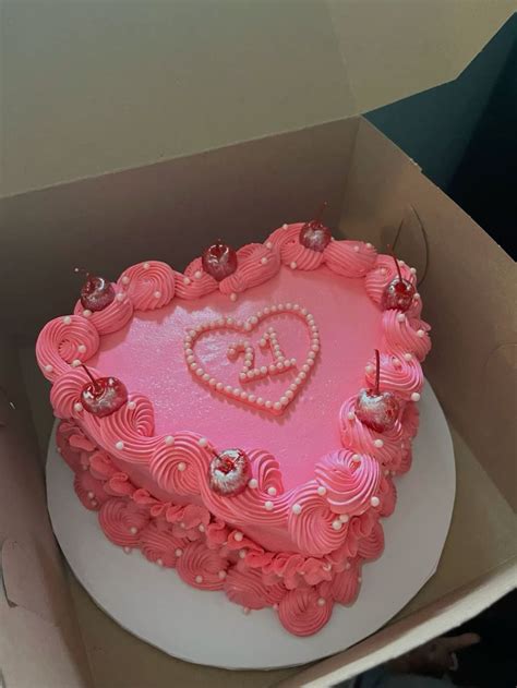 21st pink birthday cake🩷🩷💗💗💕💞 #heartcake #cake #21st | Cake, Pink ...