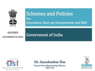 Funding Schemes in Biotechnology Sector, India | PPT