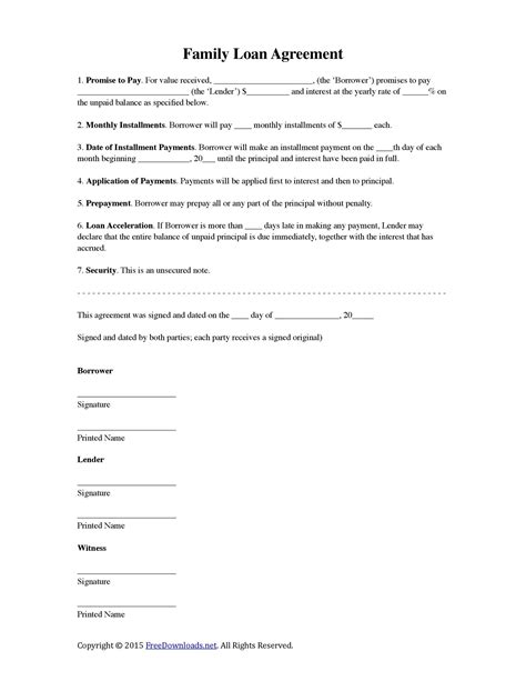 40 Free Loan Agreement Templates Word PDF ᐅ TemplateLab