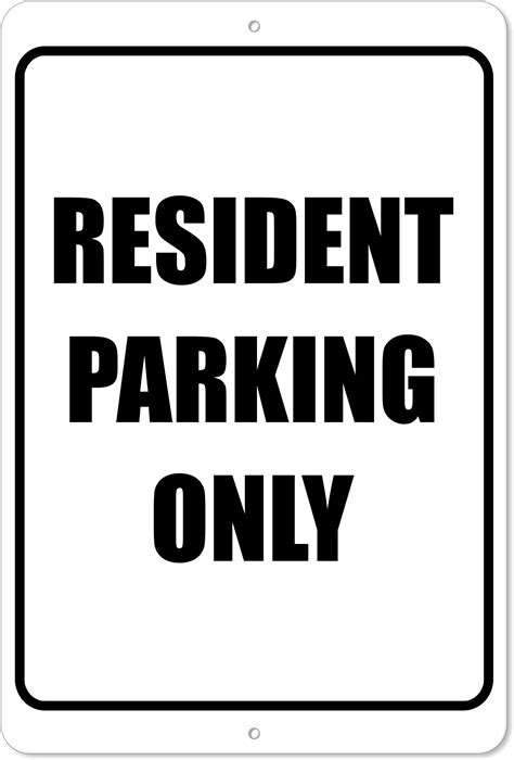 New Metal Sign Aluminum Sign Tenant Parking Only Apartment