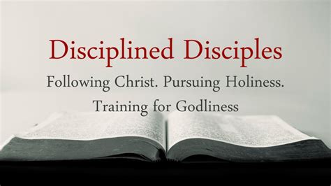 Disciplined Disciples A Series On Spiritual Disciplines Springer