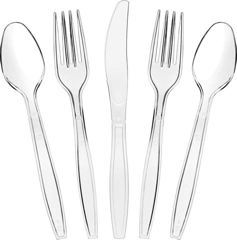 Amazon Count Disposable Plastic Silverware Heavy Duty