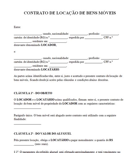 31 Como Fazer Um Contrato De Aluguel Simples