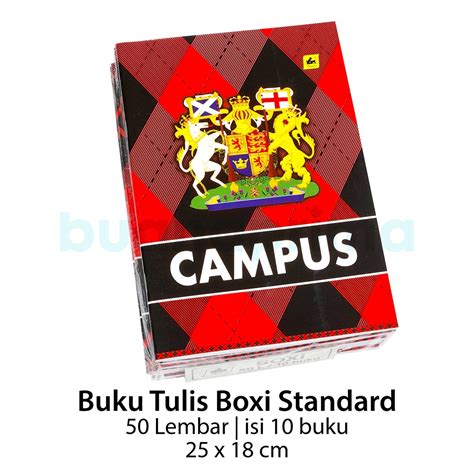 Jual Buku Tulis Boxi Standard Lembar Campus Isi Buku X Cm