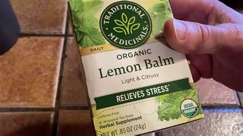 Traditional Medicinals Organic Lemon Balm Tea Youtube