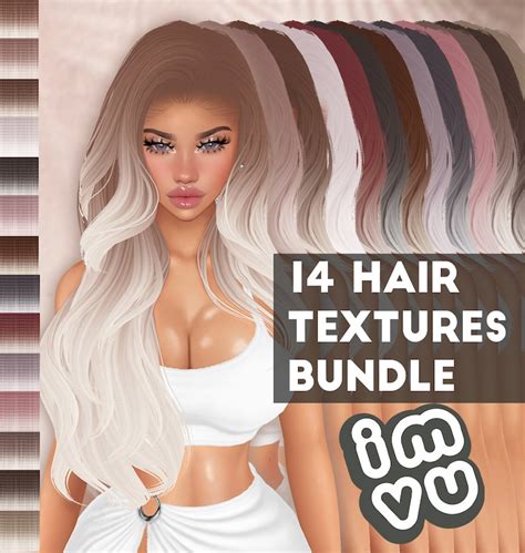 Imvu Hair Pack Balayage 14 Colors Beautiful Hair Files Premium Quality For Imvu Hairstyles With