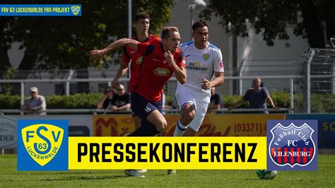 Pressekonferenz Fsv Luckenwalde Vs Fc Eilenburg Samstag