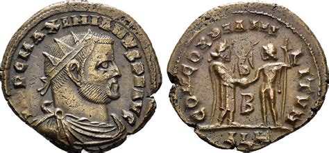 Roman Empire Radiatus Maximianus I Herculius Ad Jupiter