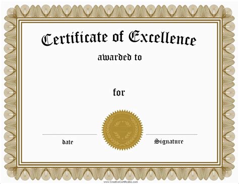 Custom Printable Certificates