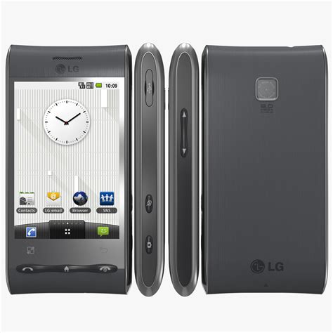 LG Optimus GT540 Rosa Modelo 3D 5 Obj Fbx 3ds Max Free3D