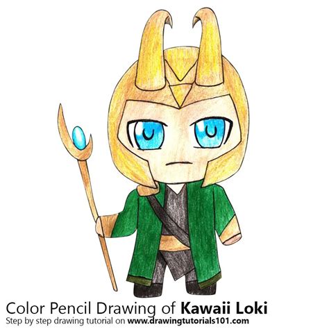 How To Draw Kawaii Loki Kawaii Characters Step By Step