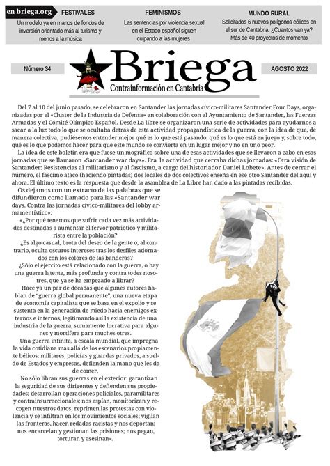 Nuevo Briega En Papel Ya En Las Calles Federación Anarquista 🏴