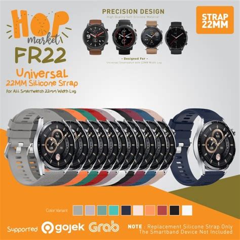 Jual HOP FR22 Silikon Strap 22mm For Amazfit GTR 2 3 4 Mi Watch S1