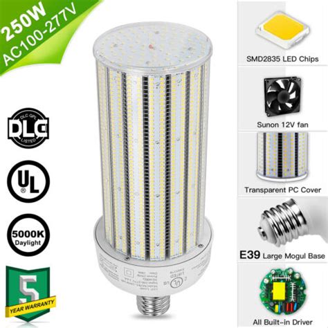 W Led Corn Cob Light Bulb E Mogul Base Industrial Commercial High