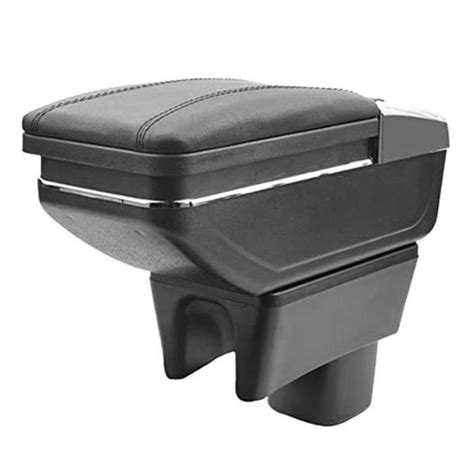 BoîTe de Rangement de Voiture BoîTe D Accoudoir Central en Cuir PU pour