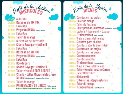 Llega La Fiesta De La Lectura A San Cayetano Enterate Del