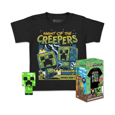 Funko POP Koszulka Minecraft Niebieski Creeper Tee XL Funko