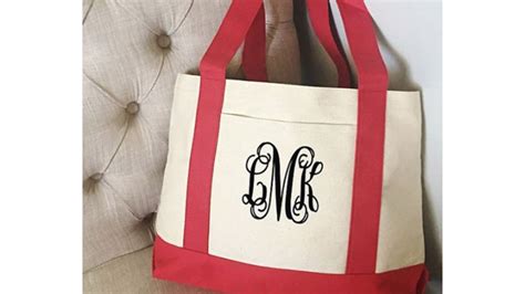 Monogrammed Tote Bag, $9.99 :: Southern Savers