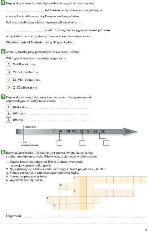 Od Piast W Do Jagiellon W Sprawdzian Klasa Pdf Margaret Wiegel