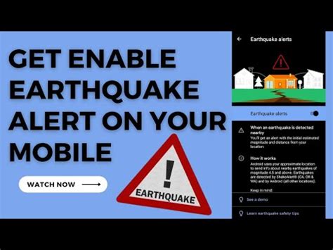 How To Get Earthquake Alerts On Android Set Alarm On Earthquake Set