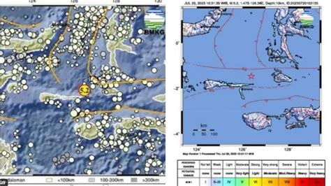 Gempa Bumi Siang Ini Kamis 20 Juli 2023 Info Bmkg Magnitudo 5 2