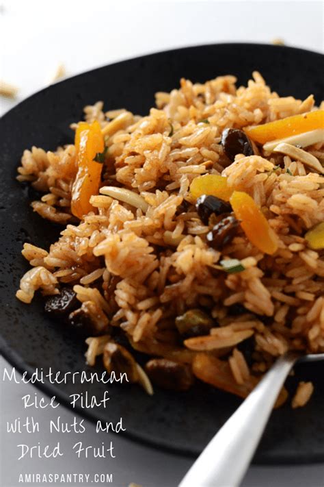 Mediterranean Rice Pilaf With Nuts And Dried Fruit Recipe Side Dishes Easy Mediterranean