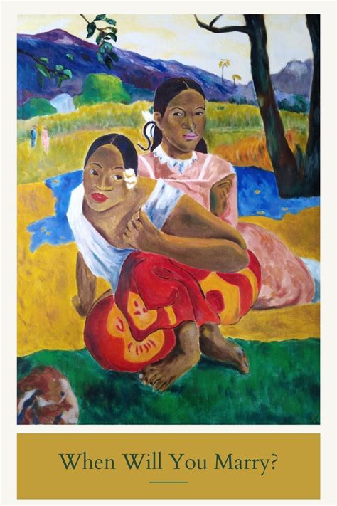 When Will You Marry With Respect To Paul Gauguin Tela Para Quadro