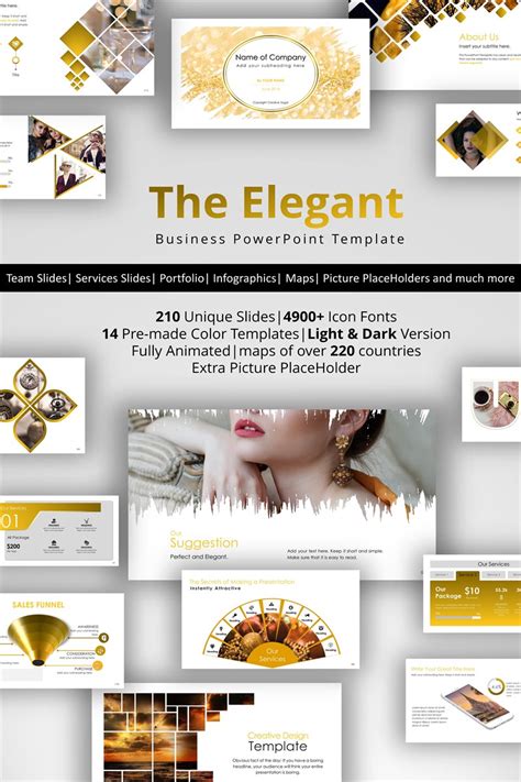 The Elegant Powerpoint Template 72012