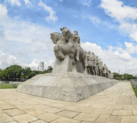 Monumento As Bandeiras, Sao Paulo SP Brazil Editorial Image - Image of ...