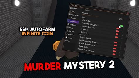 Murder Mystery 2 Script Hack Gui Auto Farm Infinite Coin Esp Player